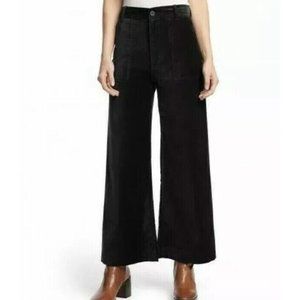 Frye Black Wide Leg Cropped Pants